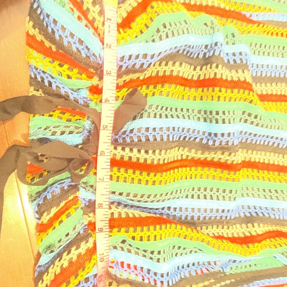 guc eva franco Multicolor Striped perforated Sleeveless Dress 6 - Picture 12 of 15